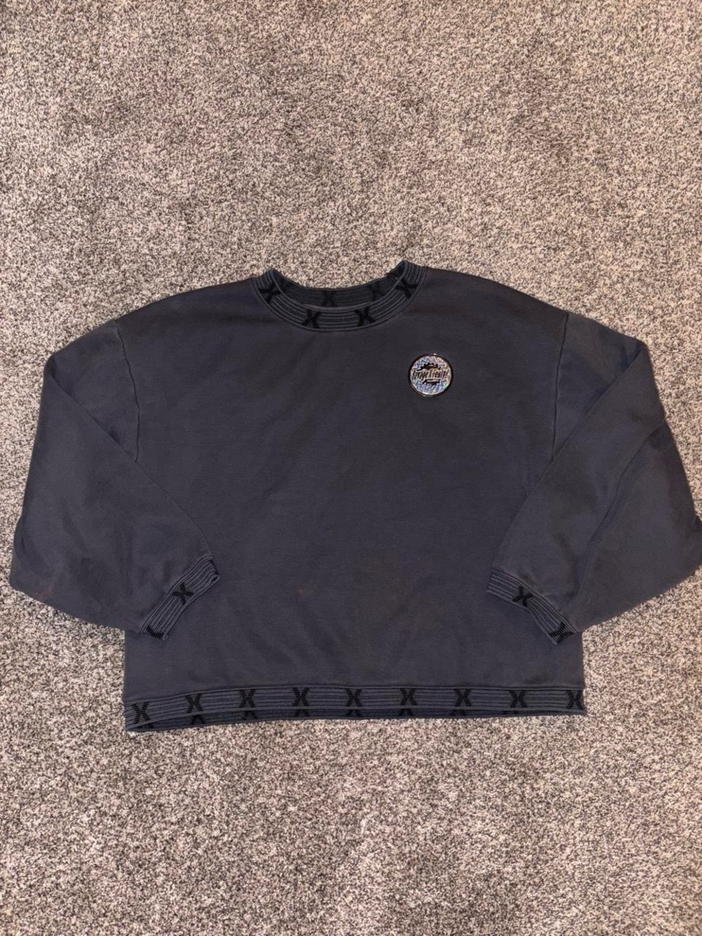 Savage X Fenty grey holographic crewneck sweatshirt